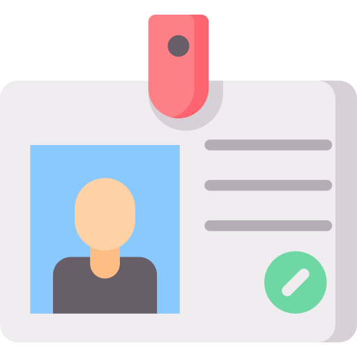 tarjeta de identificación icono gratis