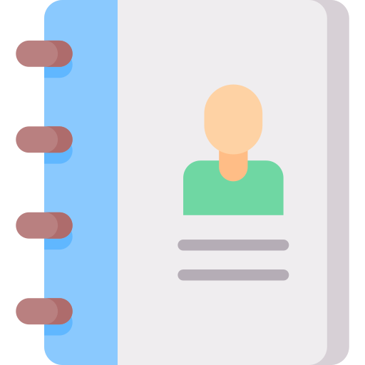 livre de contact Icône gratuit