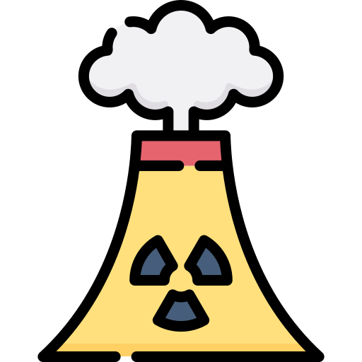 la energía nuclear icono gratis