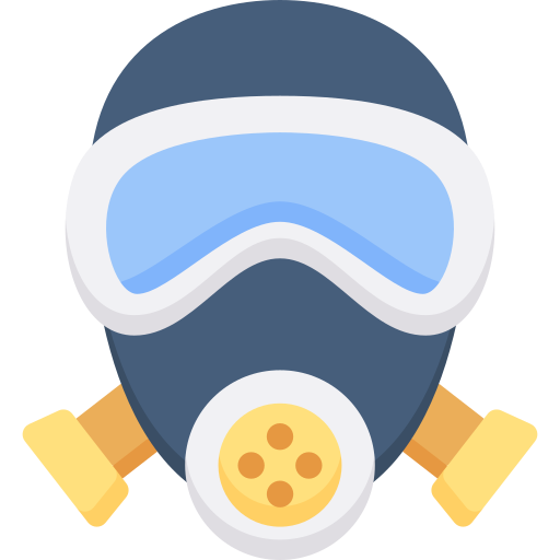 Gas mask free icon