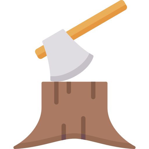 Deforestation free icon