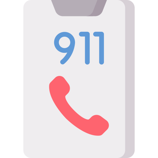 llamada al 911 icono gratis