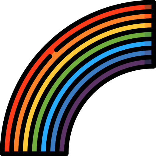 arco iris icono gratis