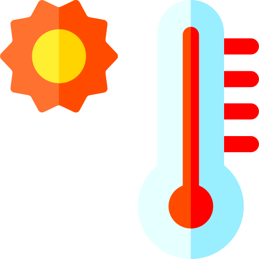 Thermometer Basic Rounded Flat icon