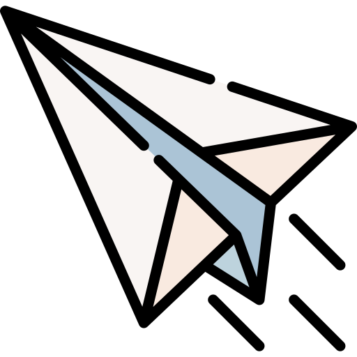 avião de papel grátis ícone
