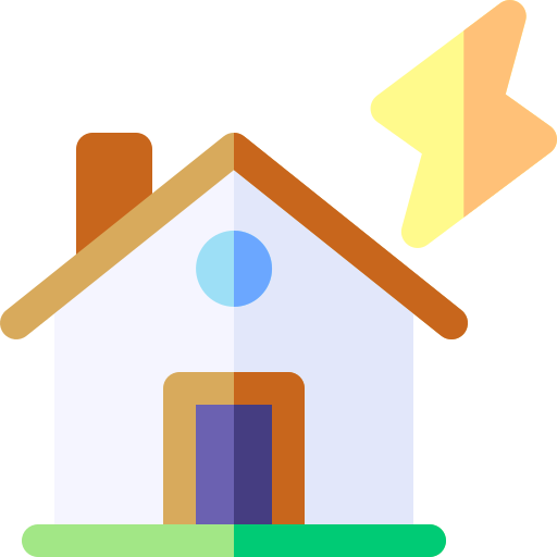 casa inundada icono gratis