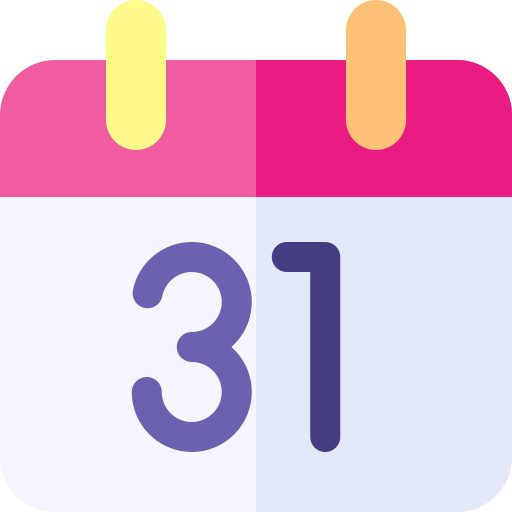 Calendar Basic Rounded Flat icon