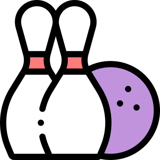 free clipart bowling pins and ball