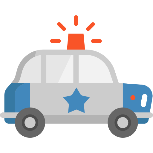 coche de policía icono gratis