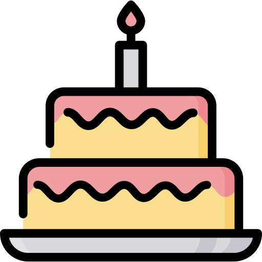 White birthday cake icon - Free white cake icons