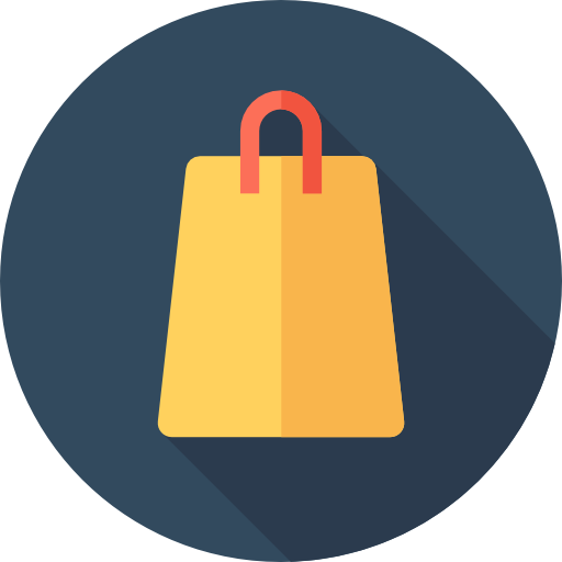 Shopping bag Flat Circular Flat icon