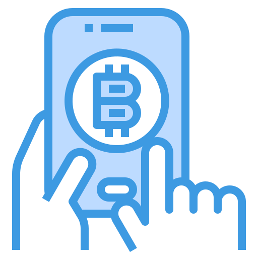 Cryptocurrency itim2101 Blue icon