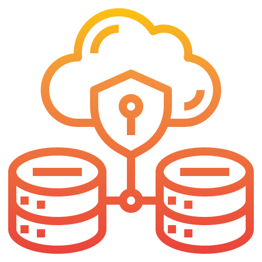 seguridad de datos icono gratis