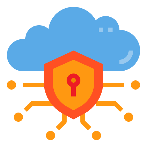 seguridad de datos icono gratis