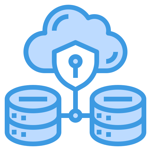 seguridad de datos icono gratis