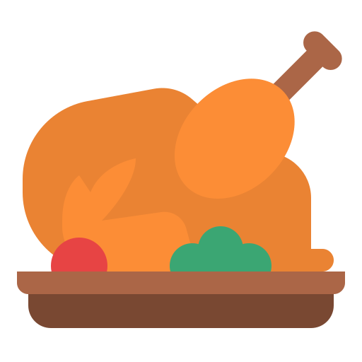 Pollo cocinado - Iconos gratis de comida