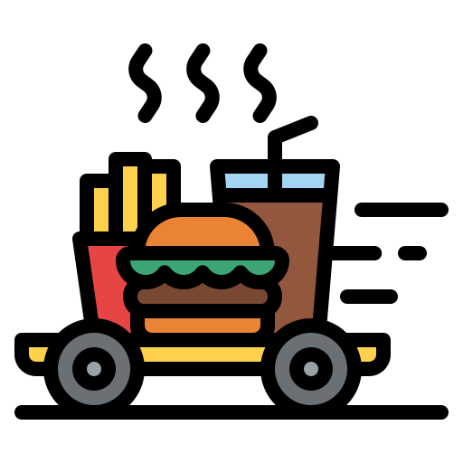 Fast delivery - Free food and restaurant icons