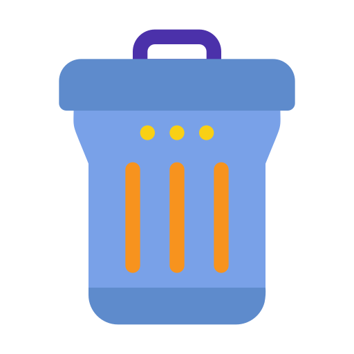 contenedor de basura icono gratis