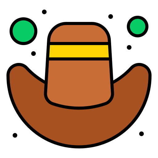 sombrero de vaquero icono gratis