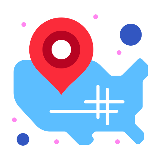 mapas y ubicación icono gratis