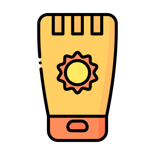 crema solar icono gratis
