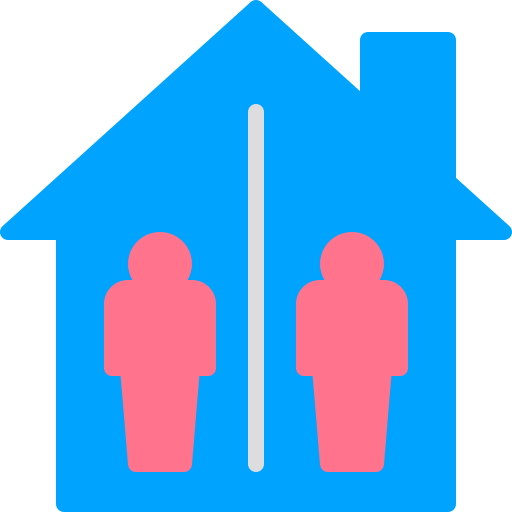 reste à la maison Icône gratuit