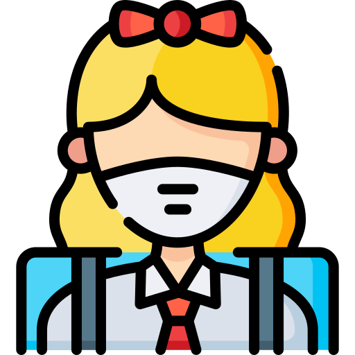 chica de escuela icono gratis