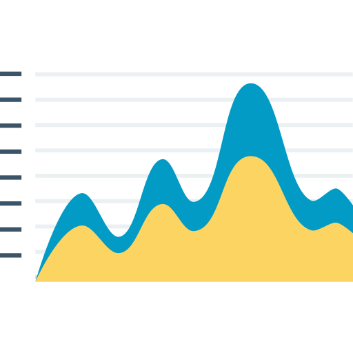 gráfico de líneas icono gratis