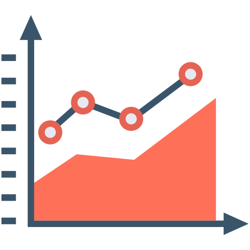 gráfico de líneas icono gratis