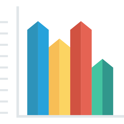 gráfico de barras icono gratis