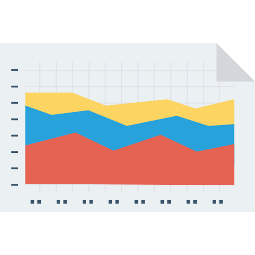 gráfico de líneas icono gratis