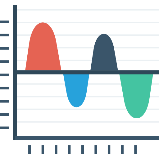 gráfico de linea icono gratis