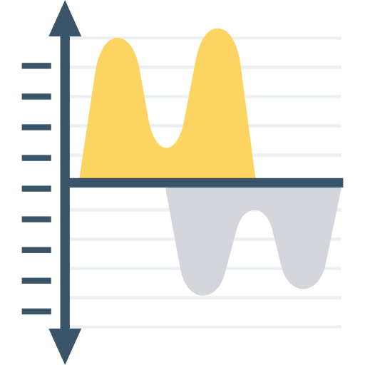 gráfico de linea icono gratis