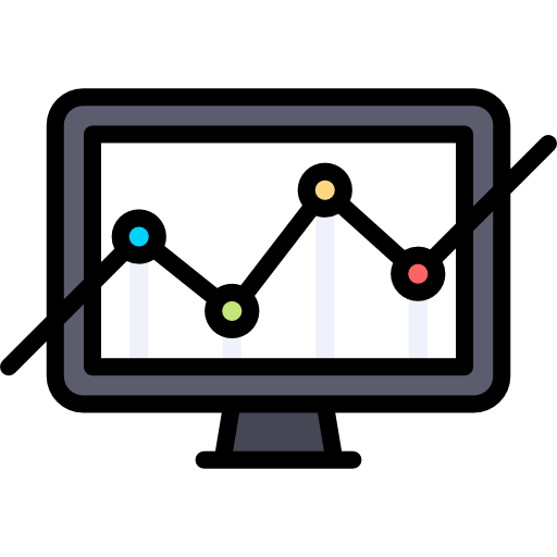 gráfico de linea icono gratis