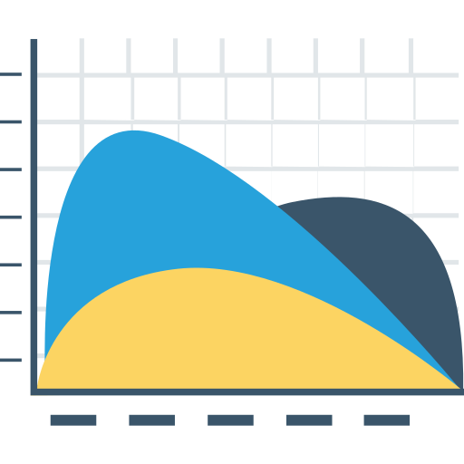 gráfico de linea icono gratis