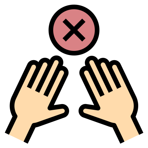 No touch - Free signaling icons