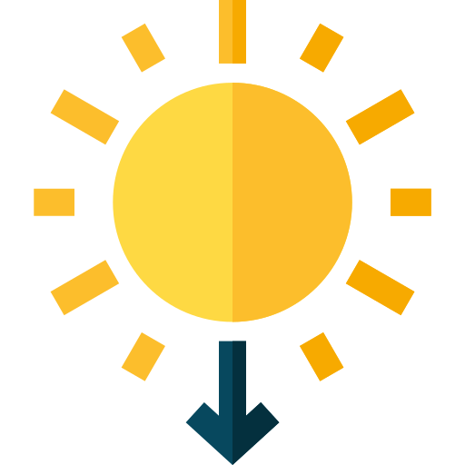 puesta de sol icono gratis