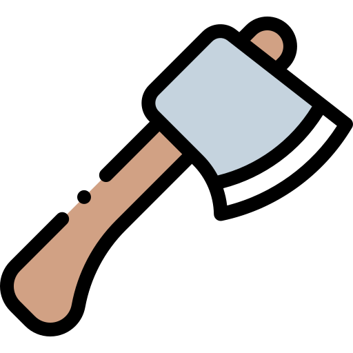 Axe Detailed Rounded Lineal color icon