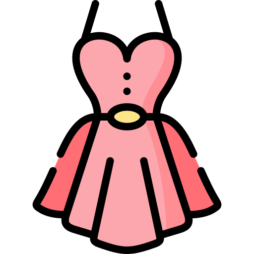 pink dress icon