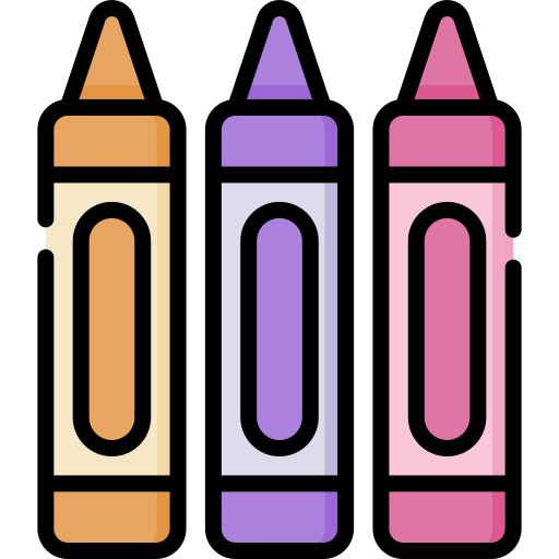 lápices de color  icono gratis