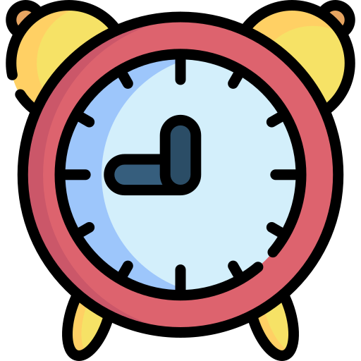 Alarm clock - Free time and date icons