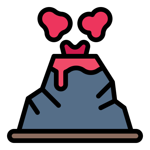 Volcano Generic Outline Color icon