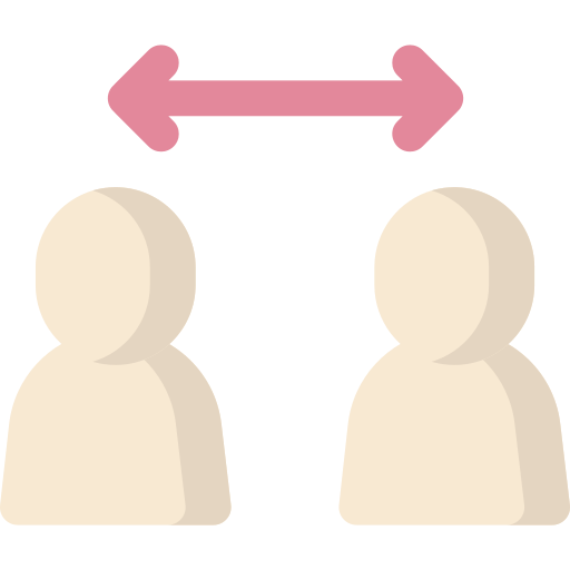 soziale distanzierung kostenlos Icon