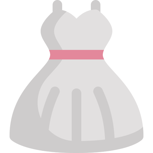 robe de mariée Icône gratuit