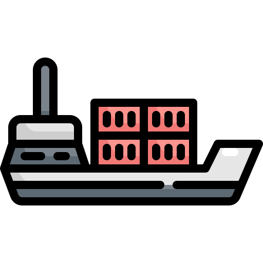 barco de carga icono gratis