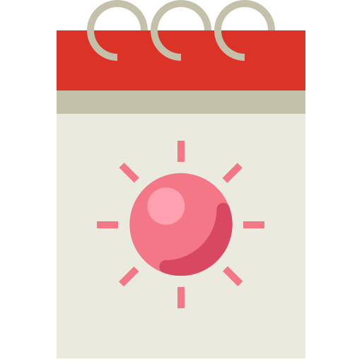 calendarios icono gratis