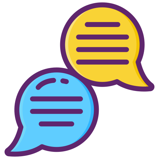 Chatting Flaticons Lineal Color icon