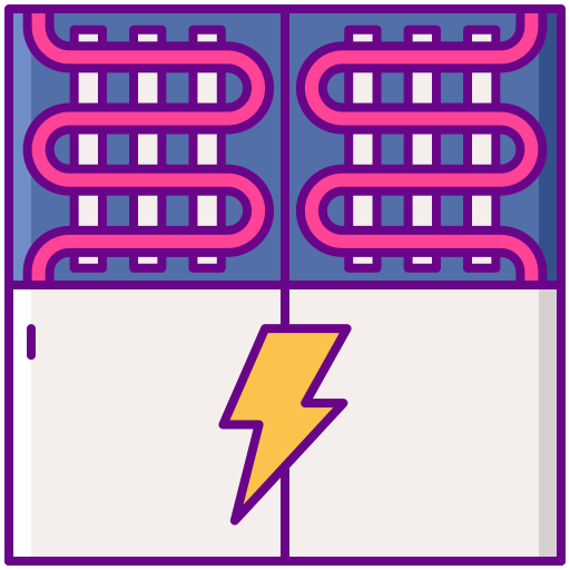 calefacción por suelo radiante icono gratis