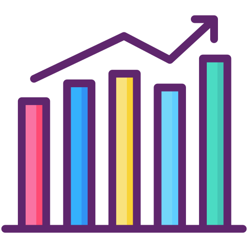 Statistics Flaticons Lineal Color icon