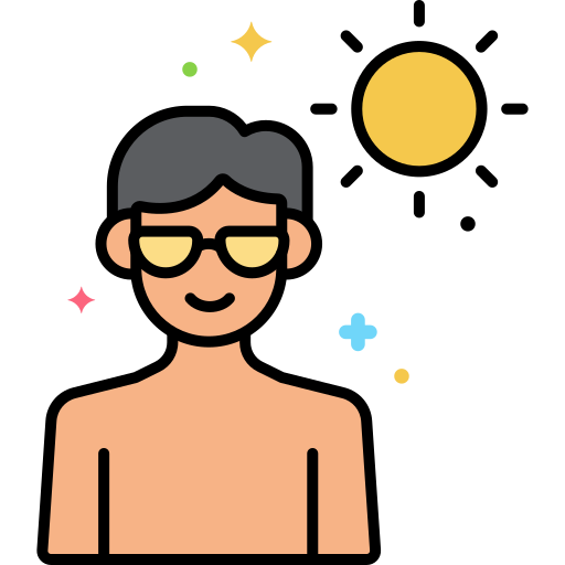 bronzage Icône gratuit